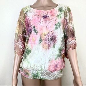 Brittany Black Women’s Blouse Pink pullover S